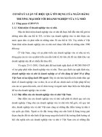 CƠ SỞ LÝ LUẬN VỀ HIỆU QUẢ TÍN DỤNG CỦA NGÂN HÀNG THƯƠNG MẠI ĐỐI VỚI DOANH NGHIỆP VỪA VÀ NHỎ