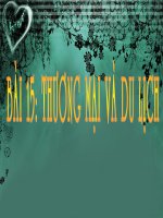 bai 15: Thuong mai va du lich