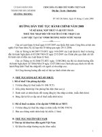 HƯỚNG DẪN THỦ TỤC HÀNH CHÍNH NĂM 2008