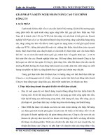 GIẢI PHÁP VÀ KIẾN NGHỊ NHẰM NÂNG CAO TÀI CHÍNH  CÔNG TY