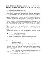 PHÂN TÍCH TIFH HÌNH TÀI CHÍNH CỦA CÔNG TY CÔNG TRÌNH GIAO THÔNG ĐÔ THỊ VÀ QUẢN LÝ NHÀ THỦ ĐỨC