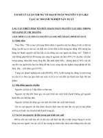 CƠ SỞ LÝ LUẬN CHUNG VỀ HẠCH TOÁN NGUYÊN VẬT LIỆU TẠI CÁC DOANH NGHIỆP SẢN XUẤT