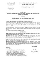 Quy tắc ứng xử của cán bộ, công chức, viên chức ngành văn hóa, thể thao và du lịch