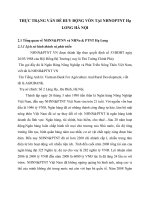 THỰC TRẠNG VẤN ĐỀ HUY ĐỘNG VỐN TẠI NHNOPTNT Hạ LONG HÀ NỘI