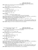 Đề mẫu thi HKI Toán 6 số 7