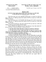 Báo cáo đánh giá thực hiện chuẩn KTKN và đổi mới PP dạy học Tiểu học cấp huyện - cực tuyệt