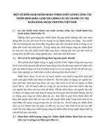 MỘT SỐ KIẾN NGHỊ NHẰM HOÀN THIỆN CHẤT LƯỢNG CÔNG TÁC THẨM ĐỊNH KHÍA CẠNH TÀI CHÍNH CÁC DỰ ÁN ĐẦU TƯ TẠI NGÂN HÀNG NGOẠI THƯƠNG VIỆT NAM