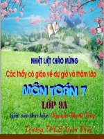 Tiết 16 : ôn tập chuong 1