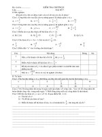 KIỂM TRA CHƯƠNG II ĐẠI SỐ 7