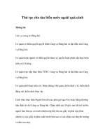 Thủ tục cho tàu biển nước ngoài quá cảnh