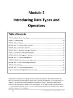 Introducing Data Types and Operators