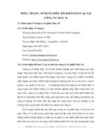 THỰC TRẠNG ÁP DỤNG BIỂU ĐỒ KIỂM SOÁT np TẠI CÔNG TY MAY 10