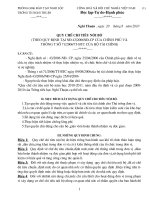 Qui chế chi tiêu nội bộ