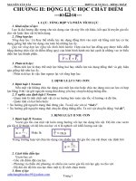 CHƯƠNG II ĐỘNG LỰC HỌC CHẤT ĐIỂM