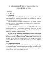 LÝ LUẬN CHUNG VỀ TIỀN LƯƠNG VÀ CÔNG TÁC            QUẢN LÝ TIỀN LƯƠNG