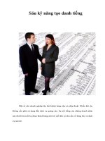 Sáu kỹ năng tạo danh tiếng