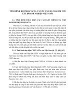 TÌNH HÌNH HỘI NHẬP AFTA VÀ YÊU CẦU ĐẶT RA ĐỐI VỚI CÁC DOANH NGHIỆP VIỆT NAM