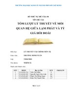 TÓM lượt lý THUYẾT về mối QUAN hệ GIỮA lạm PHÁT và tỷ GIÁ hối đoái 