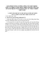 GIẢI PHÁP TĂNG CƯỜNG CÔNG TÁC HUY ĐỘNG VỐN VÀ CHIẾN LƯỢC PHÁT TRIỂN NGUỒN VỐN TẠI  SỞ GIAO DỊCH I NGÂN HÀNG ĐẦU TƯ  PHÁT TRIỂN VIỆT NAM