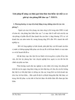 Giải pháp để nâng cao hiệu quả khai thác bảo hiểm vật chất xe cơ giới tại văn phòng BH khu vực 7  PJICO