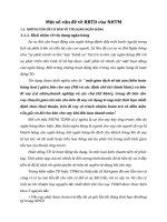 Một số vấn đề về RRTD của NHTM