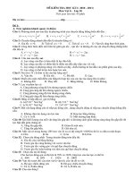 ĐỀ KT VẬT LÝ HỌC KY 1-KHOI 10