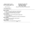 Đề thi HK I Công nghệ 7 năm học 2010-2011