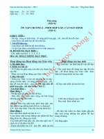 Giáo án thủ công 3 tuần 9-14 có hình