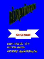 Tiết 17: Số đo góc