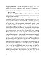 Một số biện pháp nhằm thúc đẩy đa dạng hoá  sản phẩm  ở nhà máy chế tạo thiết bị và kết cấu thép.