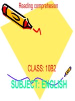 Dạy bài đọc hiểu