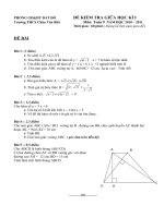 DE KTGHK I TOAN 9 10-11