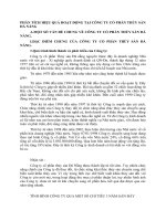 PHÂN TÍCH HIỆU QUẢ HOẠT ĐỘNG TẠI CÔNG TY CỔ PHẦN THỦY SẢN ĐÀ NẴNG