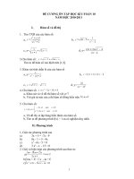 Đề cương toán 10 kỳ 1-NC