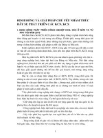 Định hướng và giải pháp chủ yếu nhằm thúc đẩy sự phát triển các KCN, KCX