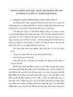 CHƯƠNG II PHÂN TÍCH THỰC TRẠNG THỊ TRƯỜNG TIÊU THỤ SẢN PHẨM CỦA CÔNG TY CỔ PHẦN BẠCH ĐẰNG