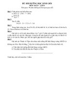 đề thi bồi dưỡng học sinh giỏi toánlớp 5