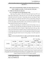 Phân tích TÌNH HÌNH hoạt động tín dụng hộ sản xuất nông nghiệp tại chi nhánh NHNo & PTNT Long Hồ