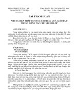 tham luan ve cong tac gvcn lop