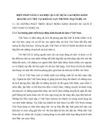 BIỆN PHÁP NÂNG CAO HIỆU QUẢ SỬ DỤNG LAO ĐỘNG KINH DOANH LƯU TRÚ TẠI KHÁCH  SẠN THƯƠNG MẠI NGHỆ AN
