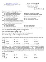 Đề_HD Anh 12 Kỳ I số 1