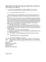 THỰC TRẠNG TỔ CHỨC KẾ TOÁN VẬT LIỆU,CÔNG CỤ, DỤNG CỤ