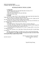 kế họch đoàn tháng 12/2010