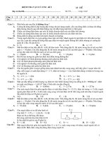 Bộ 5 mã đề+ĐA KTra kì I-11