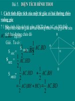 bài 5. diện tích hình thoi