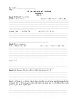 de thi thu hoc ky I toan 6