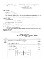 de kiem tra - dap an HK I ban CB khoi 12