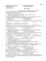 đề thi học ky I (mã 404)