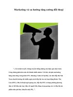 Marketing và xu hướng tăng cường đối thoại