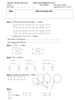 ĐỀ KTDK LAN I 10-11